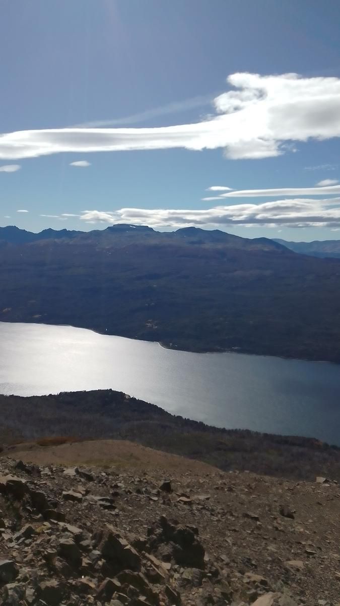 Lago del Parque Nacional Los Alerces desde la altura